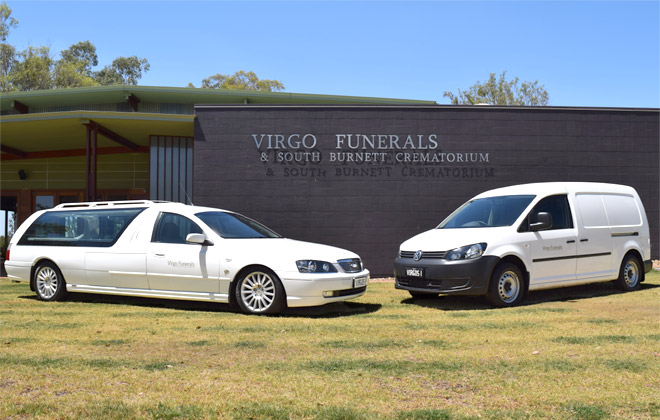 Two Virgo Funerals hearses